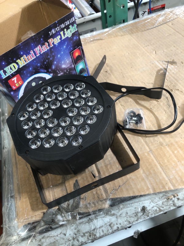 Photo 1 of **PARTS ONLY**LED Stage Lights RGB DJ LED Par Light w/ Remote