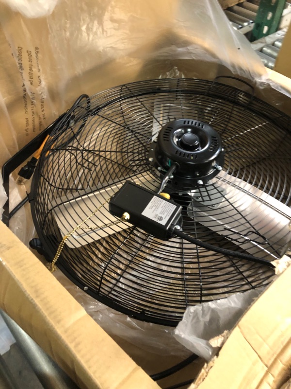 Photo 3 of **PARTS ONLY**Simple Deluxe 24 Inch Industrial Wall Mount Fan