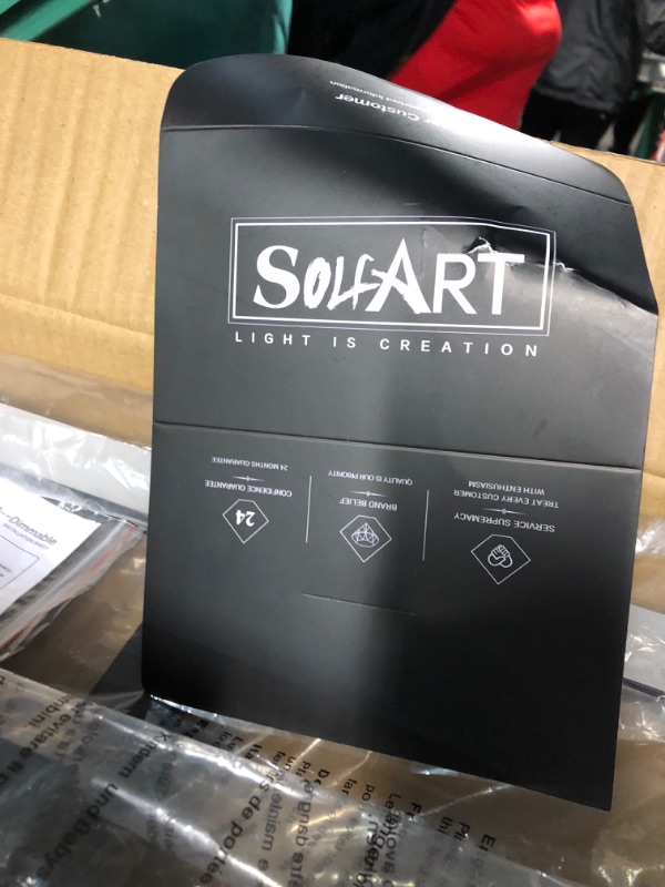 Photo 2 of SOLFART 31.5 inch Dimmable LED Modern Black Vanity Light 