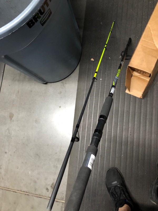 Photo 4 of ***NONFUNCTIONAL - EYELET BROKEN - FOR PARTS***
Zebco Big Cat Spinning Rod, 2-Piece, Durable Glass Fishing Rod, Heavy-Duty Guide 8'0" Rod