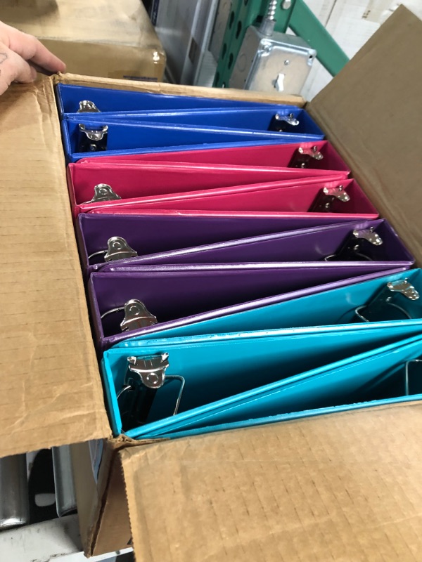 Photo 2 of 12 pack 3 ring binder set - multi colored 