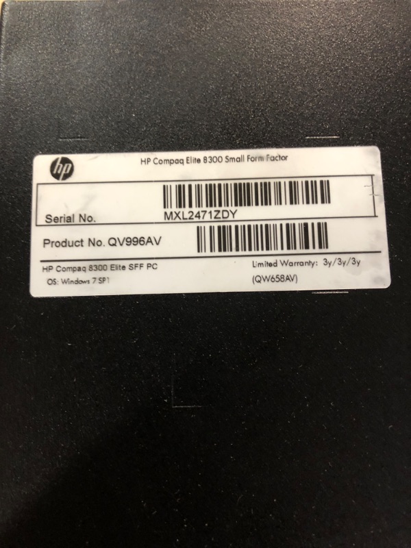 Photo 3 of HP Elite Desktop PC Computer Intel Core i5 3.1-GHz, 8 gb Ram,