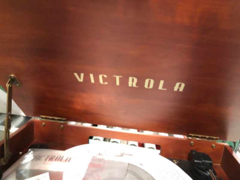 Photo 6 of ***DOES NOT POWER ON - UNABLE TO TROUBLESHOOT***
Victrola Nostalgic 6-in-1 Bluetooth Record Player & Multimedia Center with Built-in Speakers Mahogany