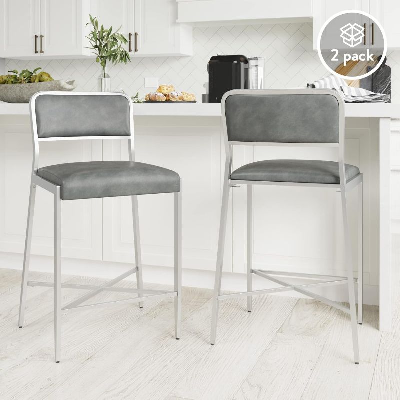 Photo 1 of 
Nathan James 23102 Kira Kitchen Counter Bar Stool (set of 2)