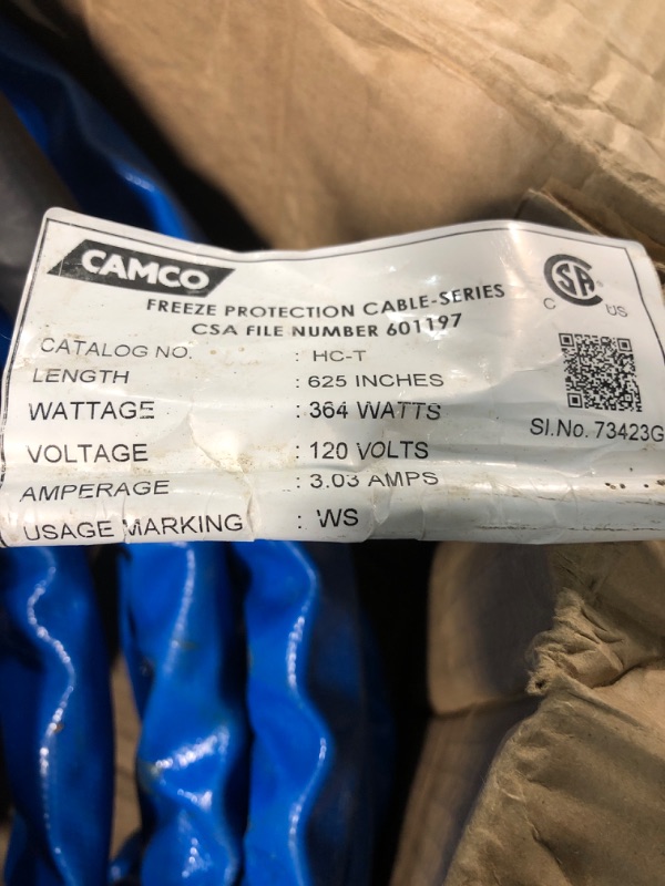 Photo 4 of Camco Heated Drinking Water Hose, - 20° F, 25-Foot, 5/8-Inch ID 25' Cold Weather