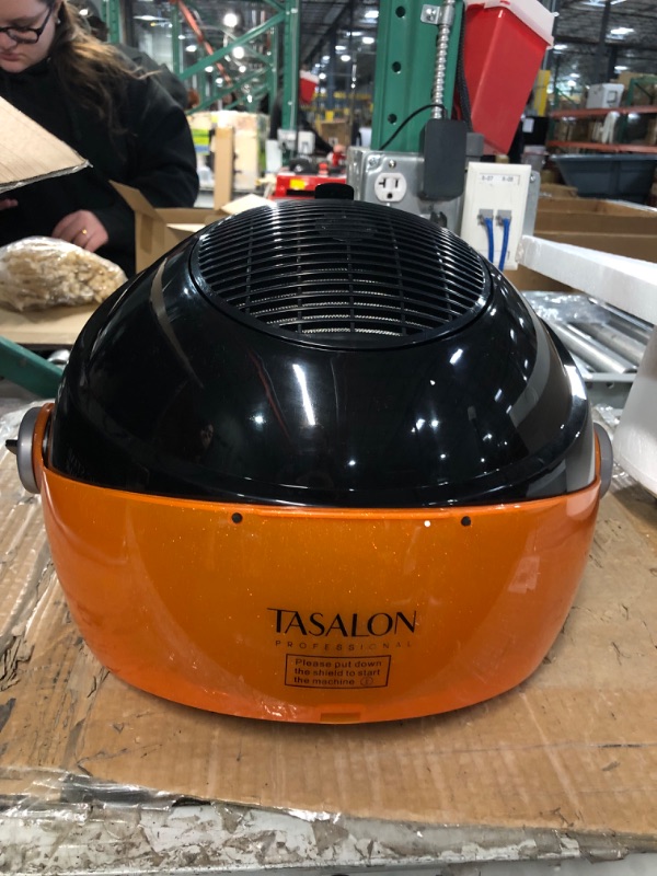Photo 1 of ** PARTS ONLY ** TASALON Ionic Hooded Dryer, Professional Ionic Stand Bonnet Hair Dryer, Orange.