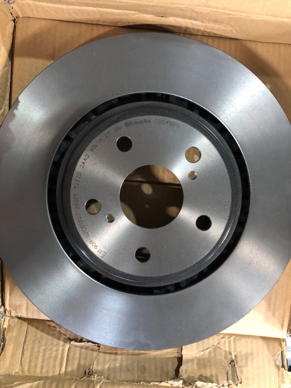 Photo 1 of Brembo 09.C499.11 UV Coated vented Front Brake Rotor OE# 4351248110