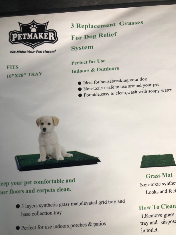 Photo 2 of *DOES NOT COME WITH TRAY!! ONLY COMES WITH GRASS**
Artificial Grass Puppy Pee Pad- 16x20 