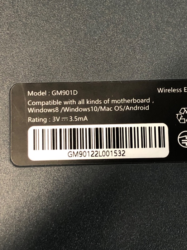 Photo 4 of **SEE NOTES**
Wireless Ergonomic Split Keyboard with Cushioned Palm Rest Against Carpal Tunnel (GM901D-BLACK)