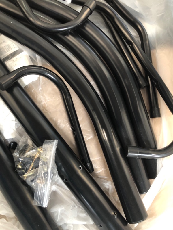 Photo 1 of **USED- UNKOWN MISSING PEICES**
Mind Reader COATRACK11 Standing Metal Coat Rack Hat Hanger 11 Hook Black