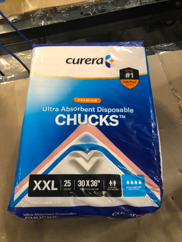 Photo 2 of **STOCK IMAGE FOR REFERENCE ONLY**
Chucks MAX Hospital Grade Bed Pads 30 x 36 Disposable Breathable Incontinence Pads- 25 COUNT- XXL