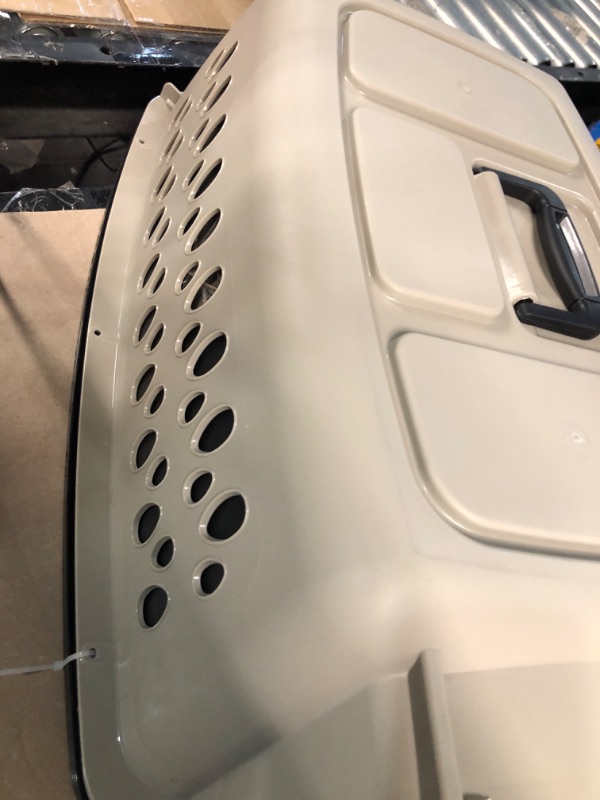 Photo 1 of **USED- MISSING PET DOOR**
Petmate Vari Kennel Pet Carrier 10-20 Pound Bleached Linen 21863