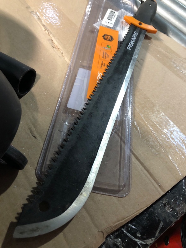 Photo 2 of **HAS BEEN USED**
Fiskars Machete Saw 18 Inch, 370500-1002, Multicolor