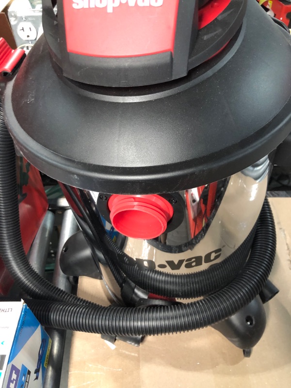 Photo 3 of **STOCK IMAGE FOR REFERENCE ONLY- LOOKS NEW**
Shop-Vac 5-Gallon 4.5 Peak HP Stainless Steel Wet Dry Vacuum