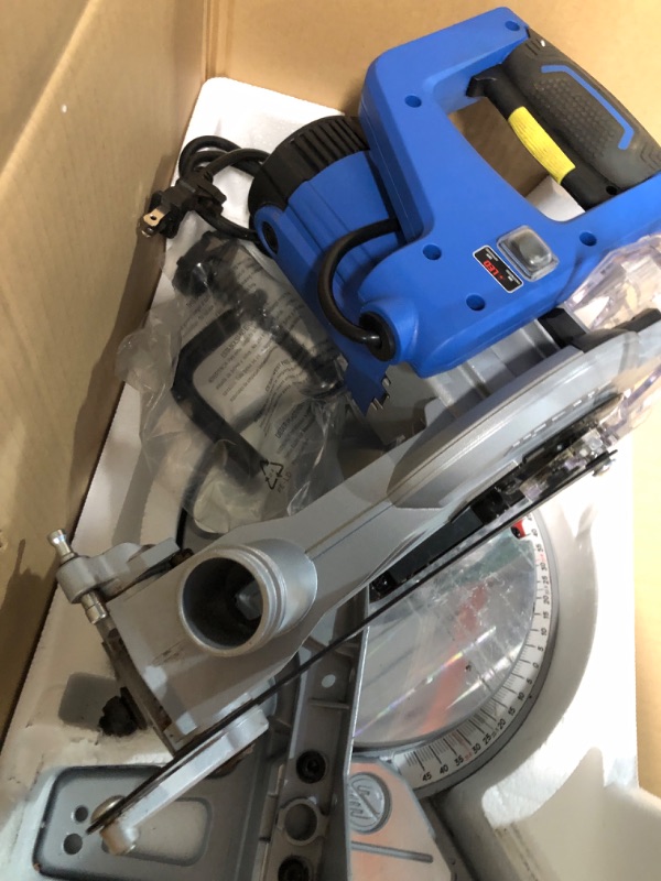 Photo 1 of **HAS BEEN USED- UNABLE TO TEST**
Kobalt 7-1/4-in 10-Amp Single Bevel Compound Corded Miter Saw
