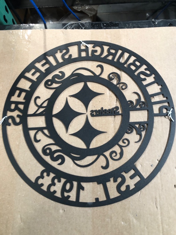 Photo 4 of **STOCK IMAGE FOR REFERENCE ONLY**
NFL PITTSBURGH STEELERS Laser Cut Metal Sign