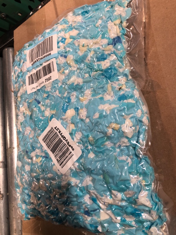 Photo 1 of **STOCK IMAGE FOR REFERENCE ONLY**
Jecqbor Shredded Memory Foam Filling Blue&WHITE