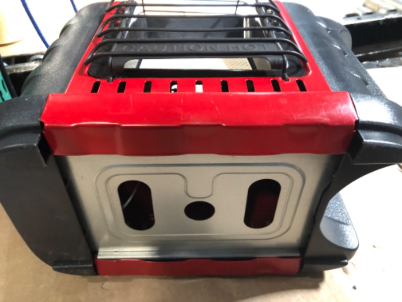 Photo 6 of **USED- UNABLE TO TEST**
Mr. Heater F232000 MH9BX Buddy 4,000-9,000-BTU Indoor-Safe Portable Propane Radiant Heater, Red-Black Red Heater