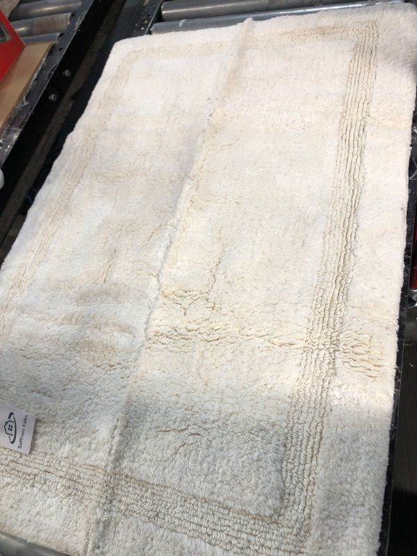 Photo 2 of **NEW OPEN FOR INSPECTION**
Saffron Fabs Bath Rug 100% Soft Cotton, Size 36x24 Inch, Ivory