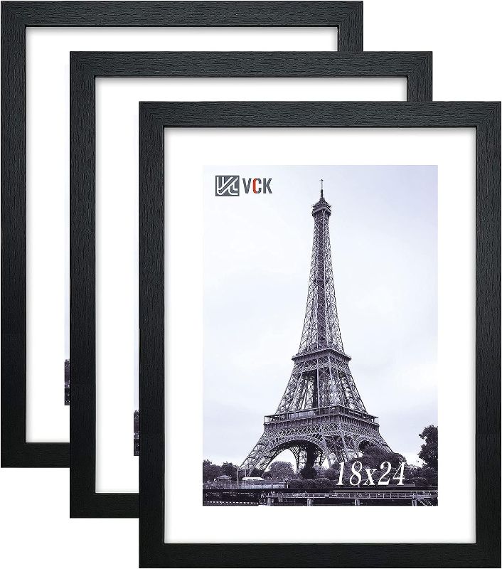 Photo 1 of **STOCK IMAGE FOR REFERENCE ONLY**
VNVNK 19x19Frame Black- SQAURE- SET OF 3 