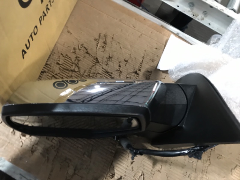 Photo 1 of APA Replacement Exterior Mirror for 2014-2018 SILVERADO SIERRA GM Pickup Truck Power Folding Heated Memory Puddle Signal Light Spotter Glass Chrome Cap Driver Left Side Driver Chrome Cover