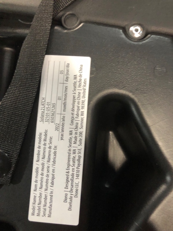 Photo 3 of Diono Solana 2 XL 2022, Dual Latch Connectors, Lightweight Backless Belt-Positioning Booster Car Seat, 8 Years 1 Booster Seat, Blue NEW! LATCH Connect Single Blue