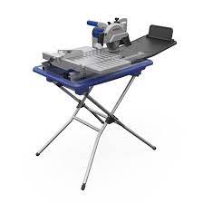 Photo 1 of **HAS BEEN USED - UNABLE TO TEST**
Kobalt 7-in 10-Amp Wet Sliding Table Corded Tile Saw with Stand
