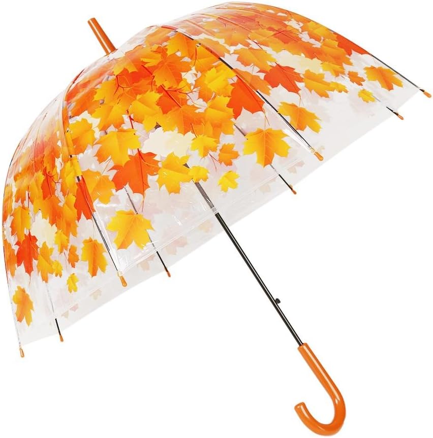 Photo 1 of **STOCK IMAGE IS A REFERENCE ONLY**
BZMC Fahsion Clear Flower Bubble Dome Shape Rain Umbrella 4 Colors PVC Material
