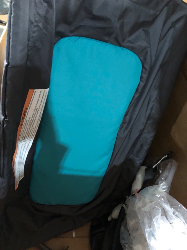 Photo 2 of **USED**Pamo Babe Portable Crib for Baby, Portable Baby Playpen with Bassinet and Changing Table Blue