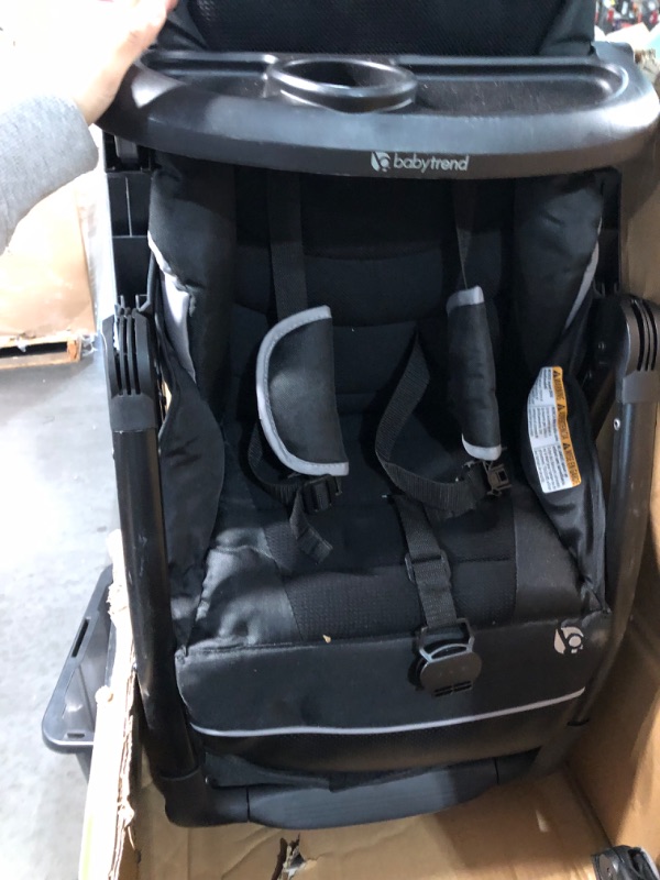 Photo 4 of **USED** Jeep AdventureGlyde Stroller by Delta Children - Lightweight Travel Stroller with Smoothest Ride & Compact Fold, 3-Position Recline, Extra Large Storage Basket, Black/Grey