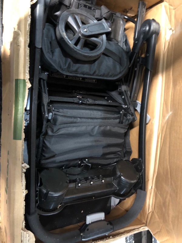 Photo 5 of **USED** Jeep AdventureGlyde Stroller by Delta Children - Lightweight Travel Stroller with Smoothest Ride & Compact Fold, 3-Position Recline, Extra Large Storage Basket, Black/Grey