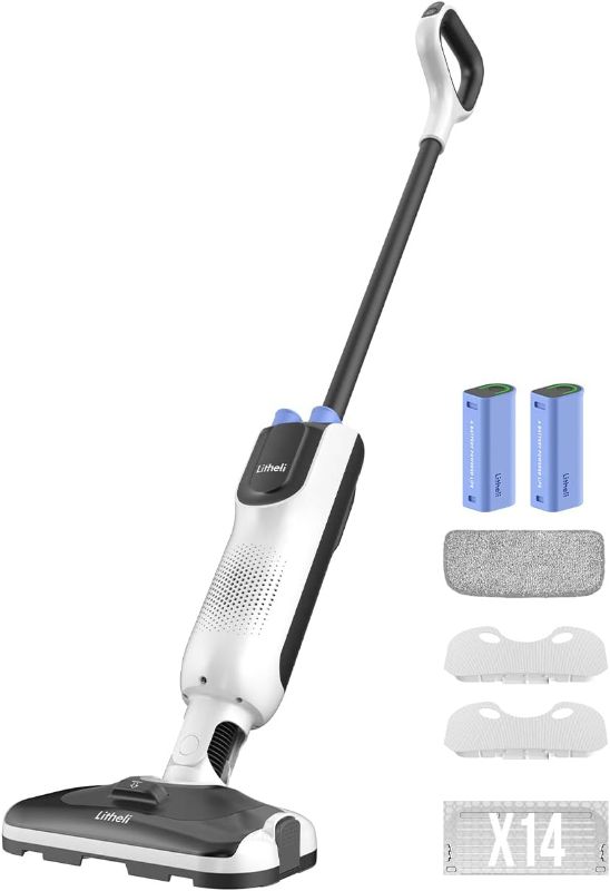 Photo 1 of **USED/SLIGHTLY DIRTY**
LiTHELi Cordless Vacuum Mop Cleaner, 2-in-1 Hard Floor Stick Vacuum, Wet Dry Mop,
