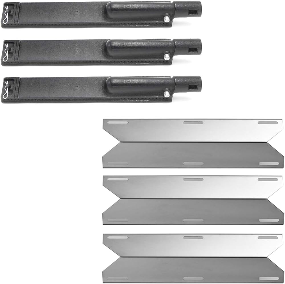 Photo 1 of 
Dongftai SN263A (3-Pack) 26301 (3-Pack) 17 3/4" Stainless Steel Heat Plate and 15 13/16” Burner Replacement for Jenn Air 730-0163 720-0163 Gas Grill S