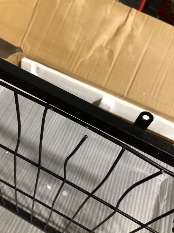 Photo 5 of ***GATE IS BENT AND BUSTED - SEE PICTURES***
HOOBRO Dog Crate Furniture, Large Dog Kennel, BF802GW03G1 31.5”L x 21.7”W x 25.4”H