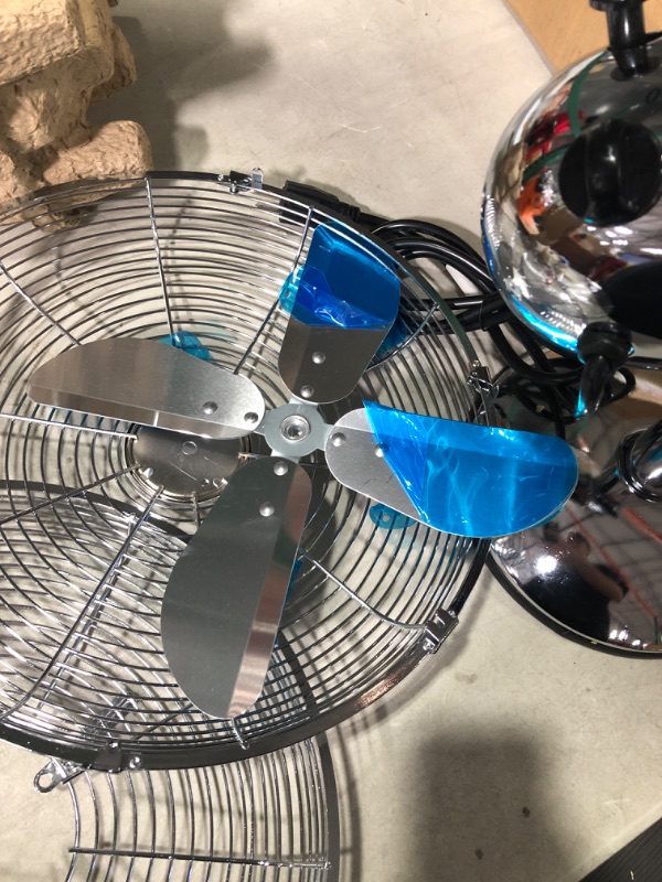 Photo 3 of **NONREFUNDABLE**FOR PARTS OR REPAIR**SEE NOTES**
Simple Deluxe 12 Inch Stand Fan, Horizontal Ocillation 75°, 3 Settings Speeds, Low Noise, Quality Made Durable Fan, High Velocity, Heavy Duty Metal For Industrial, Commercial, Residential, Silver 12" Chrom