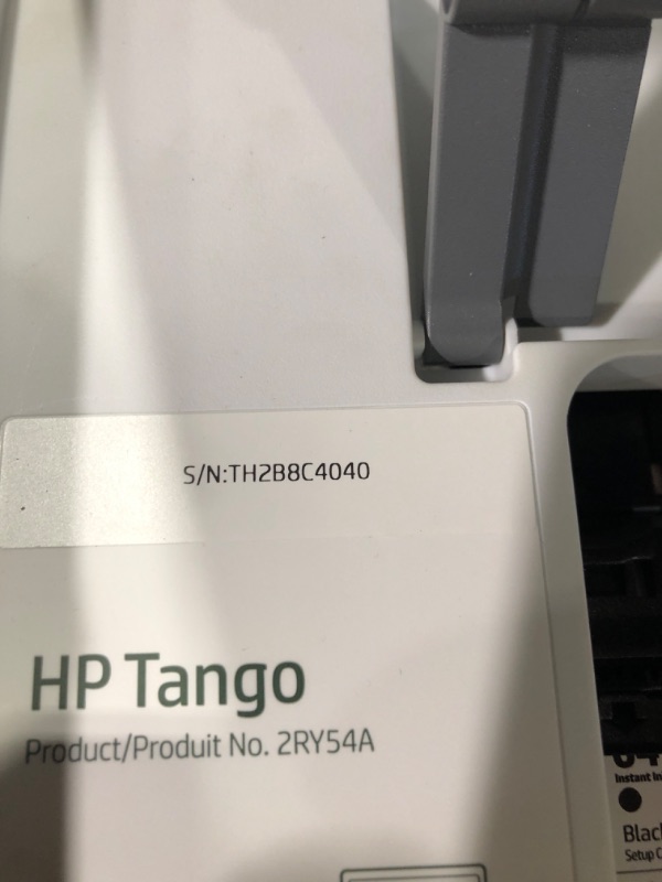 Photo 5 of (PARTS ONLY)HP Tango Smart Wireless Printer – Mobile Remote Print, Scan, Copy, HP Instant Ink, Works with Alexa(2RY54A),White