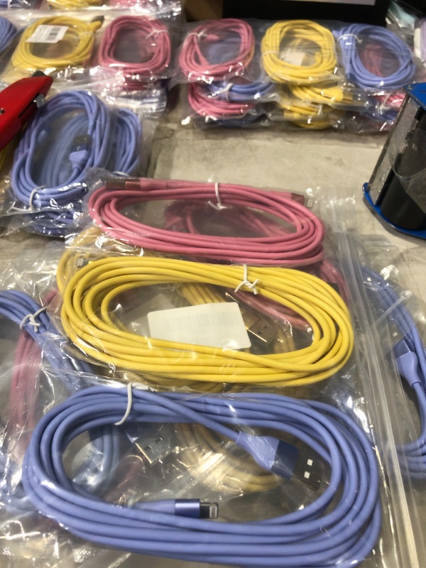 Photo 1 of [Apple MFi Certified] iPhone Charger 3Pack 10FT Lightning Cable Fast Charging iPhone Charger Cord Compatible with iPhone 14 13 12 11 Pro Max XR XS X 8 7 6 Plus SE and More - Colorful
