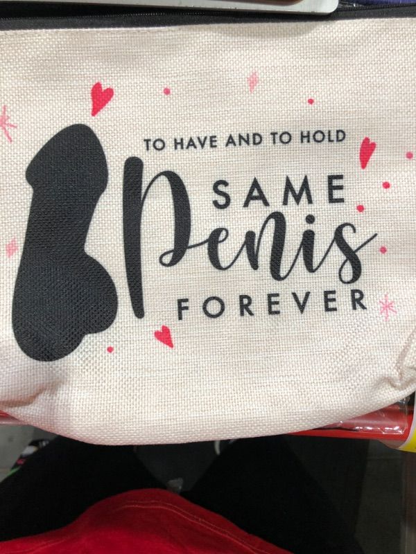 Photo 1 of 2 pack Bridal Shower Gift Ideas, Bachelorette Party Favors, Valentine's Day Gifts for Her Him, Fun Engagement Gifts, Makeup Travel Bag, Bridal Shower Gifts for Bride, Fun Bride Survival kit?Bride Makeup Bag Color1