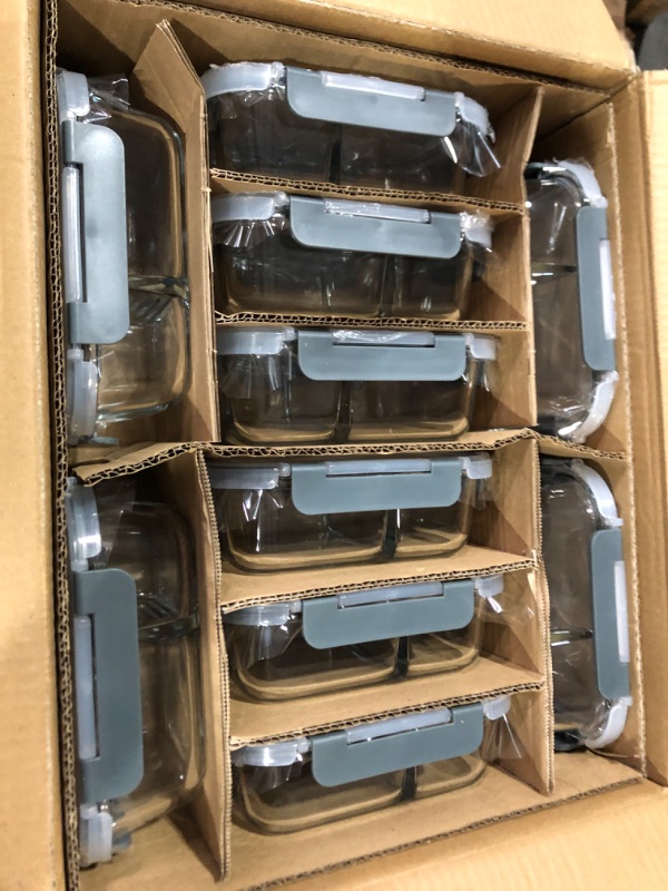 Photo 2 of [10-Pack]Glass Meal Prep Containers with Lids