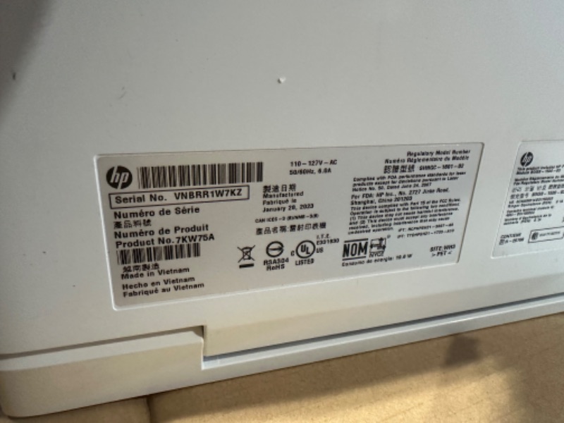 Photo 6 of MISSING POWER CORD*****
HP Color LaserJet Pro M283fdw Wireless All-in-One Laser Printer