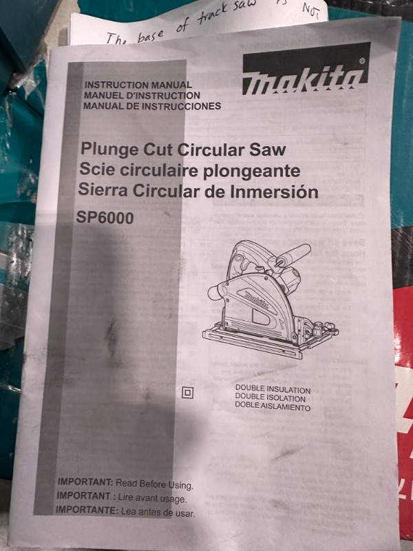 Photo 6 of Makita SP6000J1 6-1/2" Plunge Circular Saw Kit & 55" Guide Rail