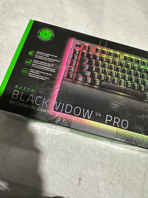 Photo 4 of NOT FUNCTIONAL*****
Razer BlackWidow V4 Pro Wired Mechanical Gaming Keyboard