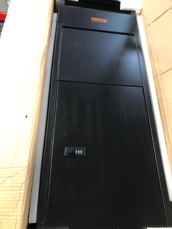 Photo 1 of VEVOR Package Delivery Boxes for Outside 13.9"x11.6"x42", Galvanized Steel Delivery Box for Packages with Coded Lock, Anti-Theft Baffle, IPX3 Waterproof Package Drop Box for Outside, Porch, Curbside 1 Room Large