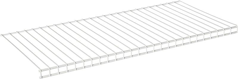 Photo 1 of  Tight Mesh Shelf  Steel White 36-inch L X 12-inch D