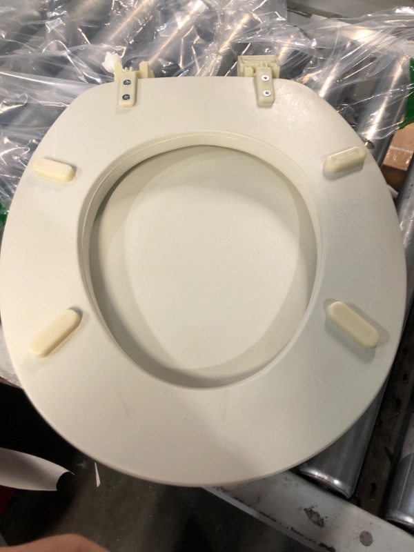 Photo 2 of **missing hardware*** Embroidered Soft toilet Seat