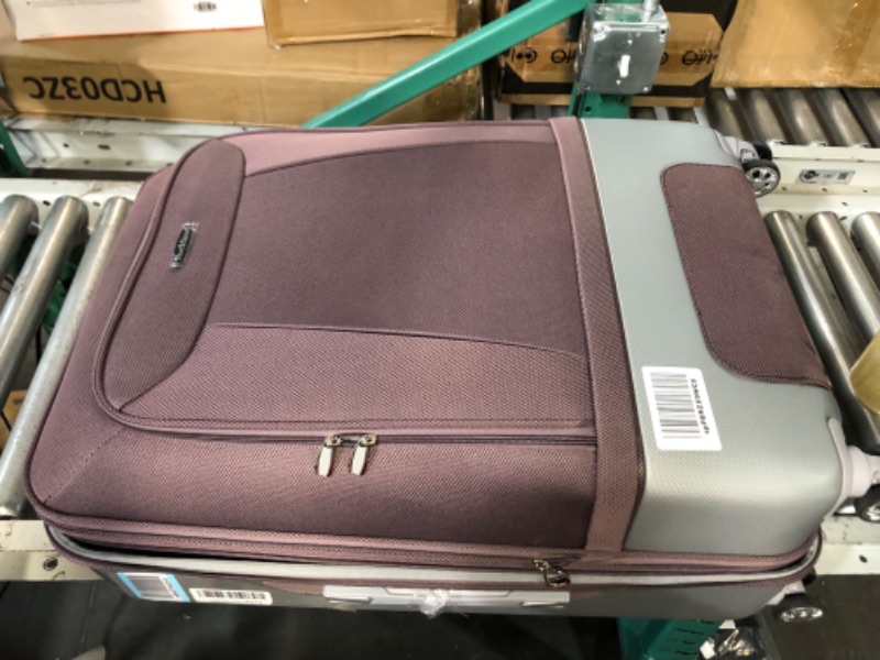 Photo 3 of Rockland Rome Hybrid Spinner Wheel Luggage Set, Lavender, 3-Piece (20/24/28) 3-Piece Set (20/24/28) Lavender