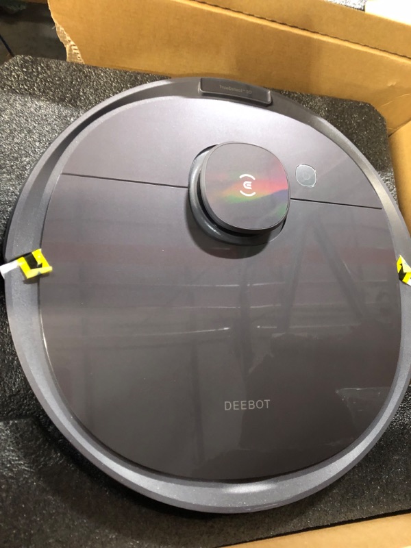 Photo 3 of ECOVACS Robotics - DEEBOT T8+ Vacuum & Mop Robot with Advanced Laser Mapping and 3D Obstacle Detection & Avoidance - Grey (Renewed)