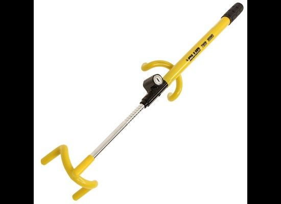 Photo 1 of **damaged***The Club Twin Hooks Vehicle Steering Wheel Lock - Chromoly Steel - Yellow