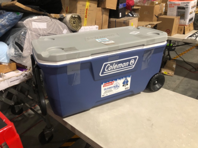 Photo 5 of ***CONRER DAMAGED - SEE PICTURES***
Coleman 316 Series Insulated Portable Cooler with Heavy Duty Wheels, Leak-Proof 100qt