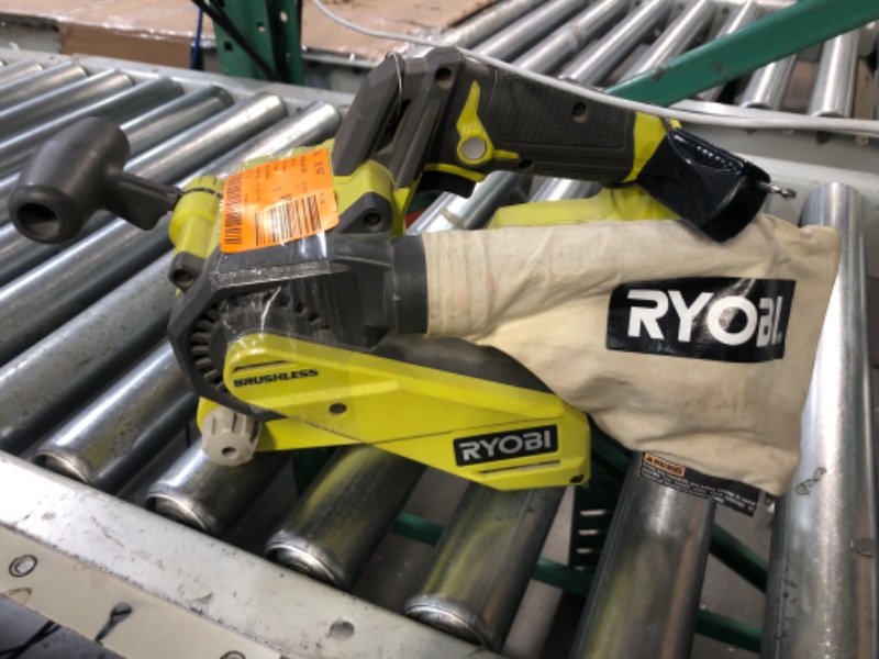 Photo 3 of (Used) Ryobi P450 One+ 18V Lithium Ion 3 x 18 inch Brushless Belt Sander 